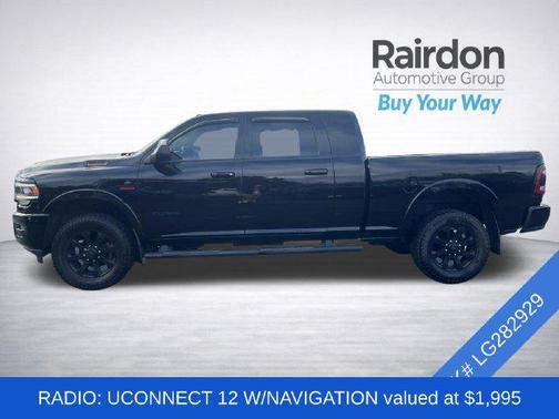 Diamond Black Crystal Pearlcoat 2020 RAM 2500 Laramie Mega Cab 4x4 6'4' Box