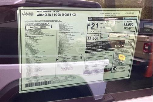 2025 Jeep Wrangler Sport S