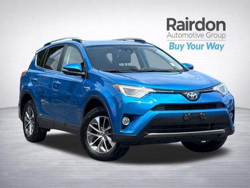 Electric Storm Blue 2017 Toyota RAV4 Hybrid XLE