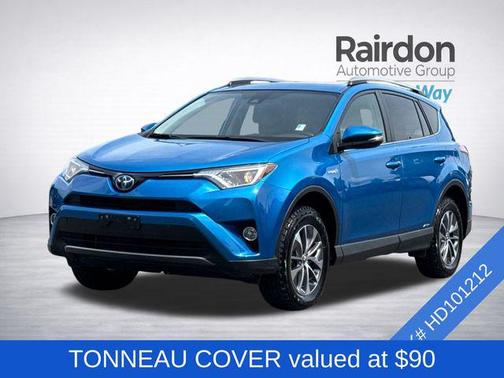 Electric Storm Blue 2017 Toyota RAV4 Hybrid XLE
