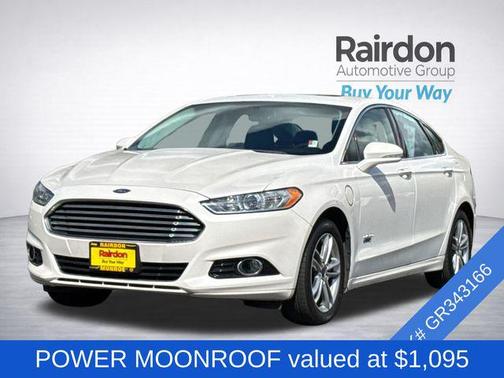 White Platinum Metallic Tri-Coat 2016 Ford Fusion Energi Titanium