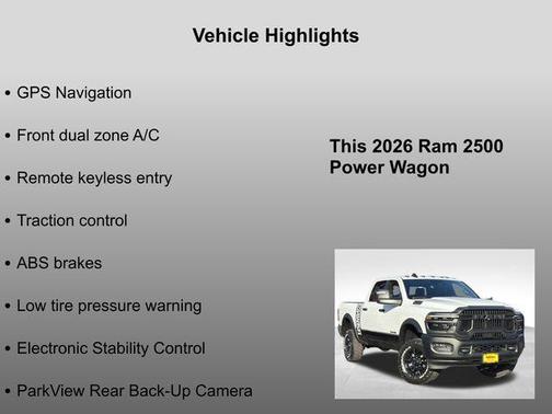 2026 RAM 2500 Power Wagon