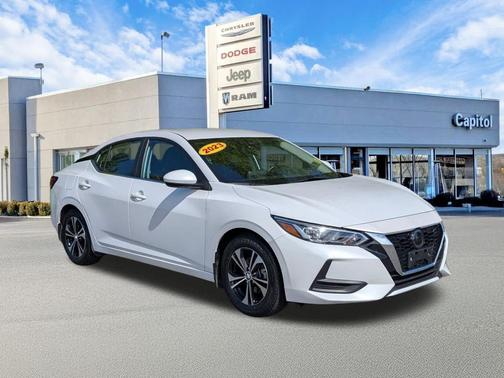 Aspen White Tricoat 2023 Nissan Sentra SV