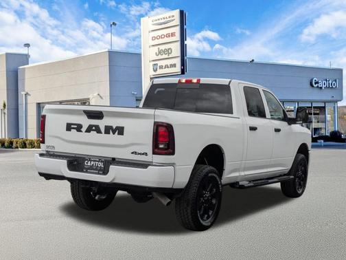 Bright White Clearcoat 2026 RAM 2500 Black Express Crew Cab 4x4 6'4' Box