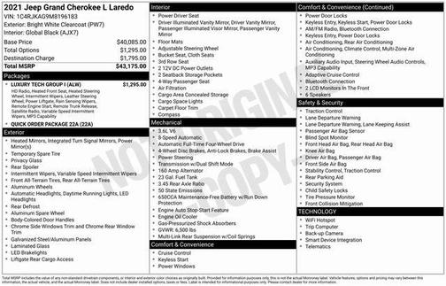 2021 Jeep Grand Cherokee L Laredo