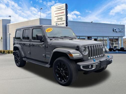 Sting-Gray Clearcoat 2023 Jeep Wrangler 4xe Sahara