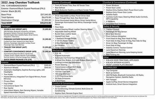 2022 Jeep Cherokee Trailhawk