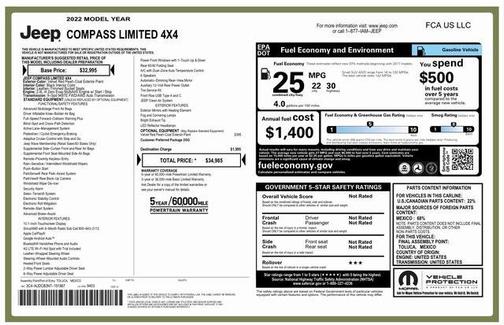2022 Jeep Compass Limited