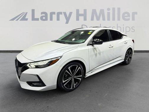 Aspen White 2021 Nissan Sentra SR