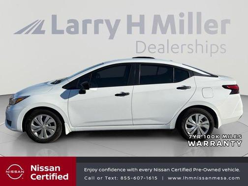 Cloud White 2025 Nissan Versa S