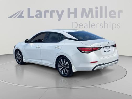 Aspen White 2021 Nissan Sentra SV