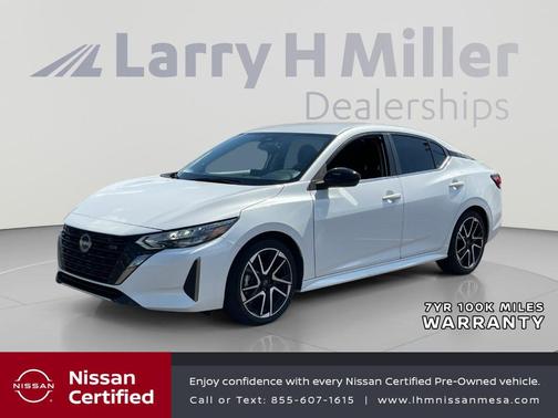 Aspen White 2024 Nissan Sentra SR