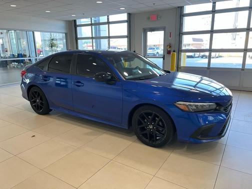 Aegean Blue Metallic 2024 Honda Civic Sport