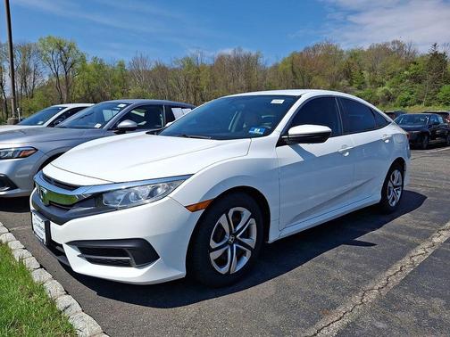 White Orchid Pearl 2018 Honda Civic LX