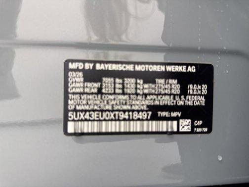 Brooklyn Grey Metallic 2026 BMW X5 PHEV xDrive50e