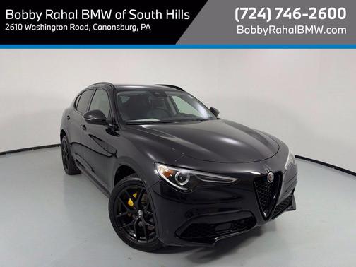 Vulcano Black Metallic 2021 Alfa Romeo Stelvio Ti