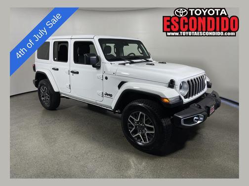 Bright White Clearcoat 2025 Jeep Wrangler 4-Door Sahara 4x4