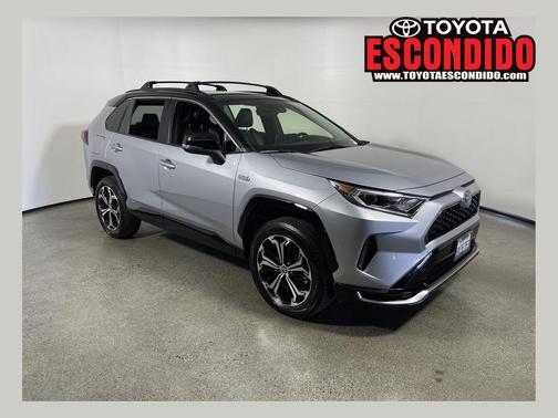 Silver Sky Metallic w/Midnight Black Roof 2021 Toyota RAV4 Prime XSE