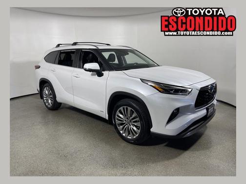 Wind Chill Pearl 2024 Toyota Highlander Hybrid Platinum