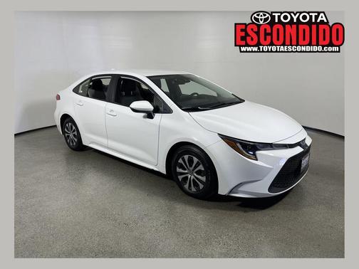 White 2022 Toyota Corolla Hybrid LE