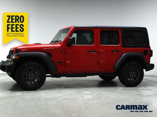 Red 2025 Jeep Wrangler Sport S