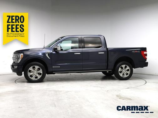 Blue 2021 Ford F-150 Platinum