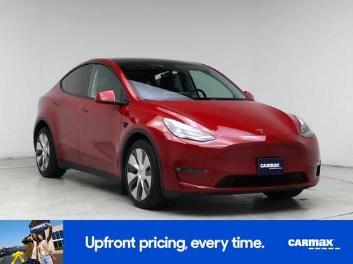 Red 2022 Tesla Model Y Long Range