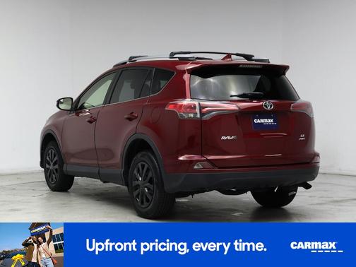 Red 2018 Toyota RAV4 LE
