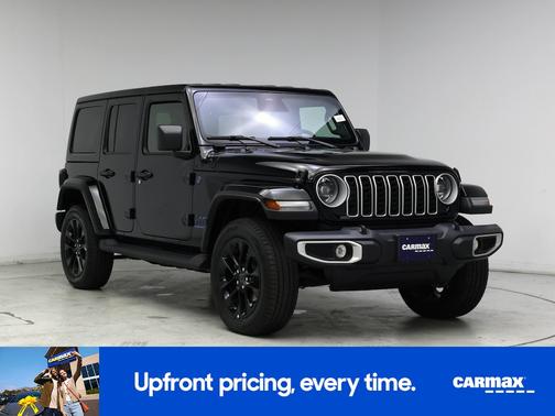 Black 2025 Jeep Wrangler 4xe Sahara