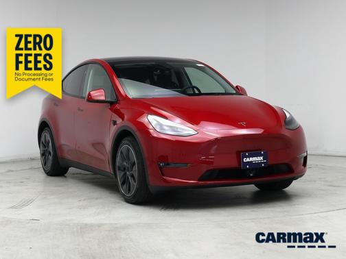 Red 2023 Tesla Model Y Long Range