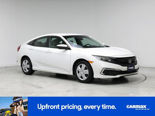 White 2021 Honda Civic LX