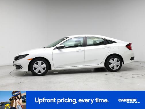 White 2021 Honda Civic LX