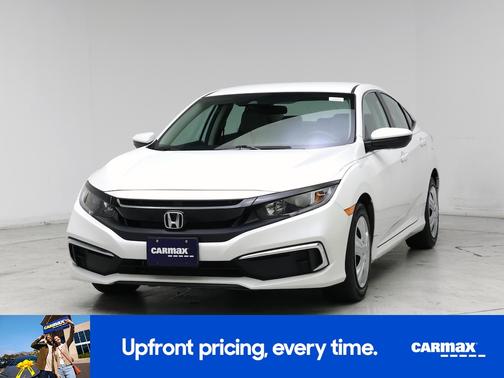 White 2021 Honda Civic LX