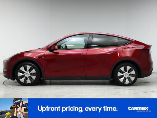 Burgundy 2024 Tesla Model Y Long Range