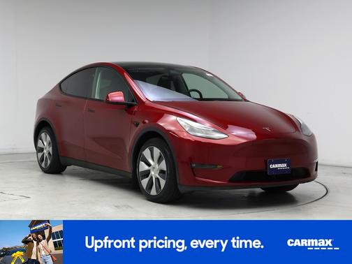 Burgundy 2024 Tesla Model Y Long Range