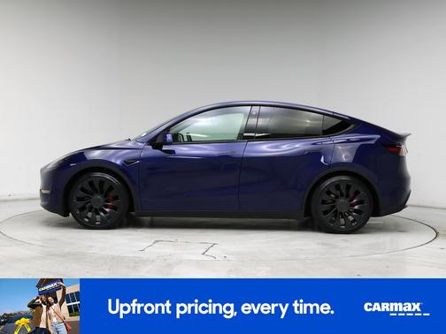 Blue 2022 Tesla Model Y Performance