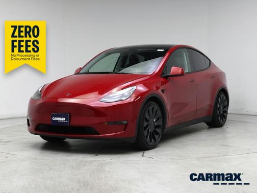 Red 2023 Tesla Model Y Performance