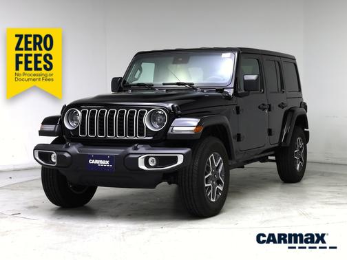 Black 2025 Jeep Wrangler Sahara