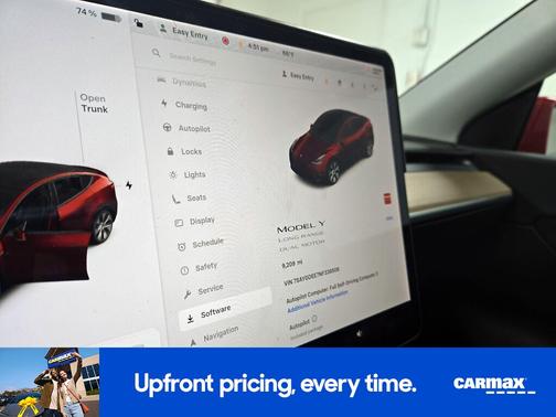 Red 2022 Tesla Model Y Long Range