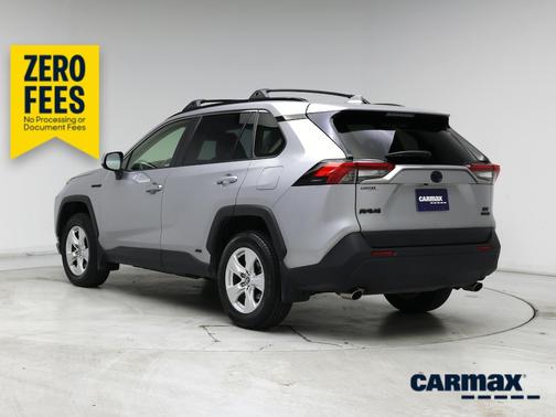Silver 2019 Toyota RAV4 Hybrid XLE