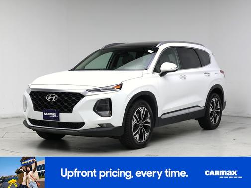 White 2019 Hyundai SANTA FE Ultimate