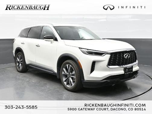 Majestic White 2023 INFINITI QX60 LUXE