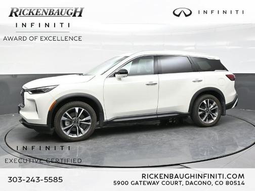 Majestic White 2023 INFINITI QX60 LUXE