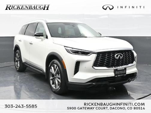 Majestic White 2025 INFINITI QX60 LUXE