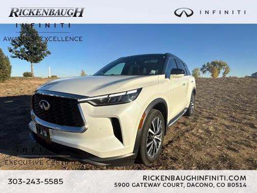 2 Tone Majestic White 2023 INFINITI QX60 AUTOGRAPH
