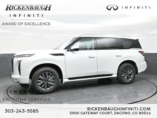Radiant White 2026 INFINITI QX80 PURE