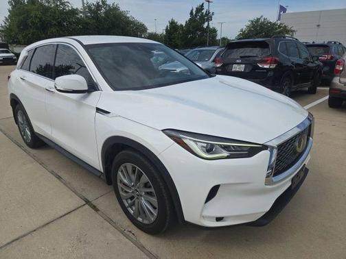 Lunar White 2023 INFINITI QX50 Pure
