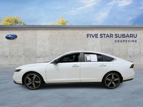 Platinum White 2024 Honda Accord Hybrid Sport