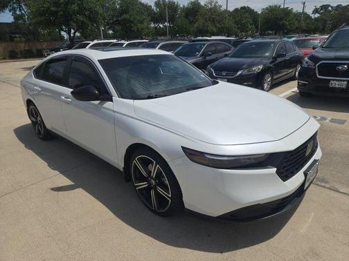 White 2024 Honda Accord Hybrid Sport