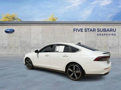 Platinum White 2024 Honda Accord Hybrid Sport